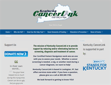 Tablet Screenshot of kycancerlink.org